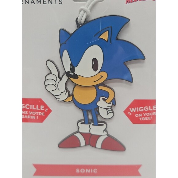 Hallmark Sonic The Hedgehog Wiggles on Tree Metal Ornament - Picture 2 of 7
